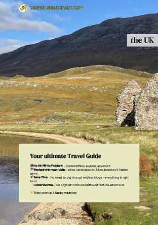 example page 0 from our offline Travel Guide for United Kingdom